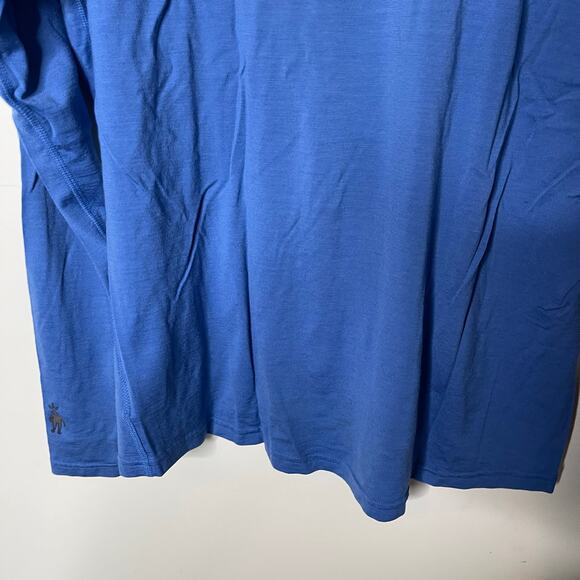 Smartwool men blue half zip merino wool top sz M/L - Picture 7 of 7